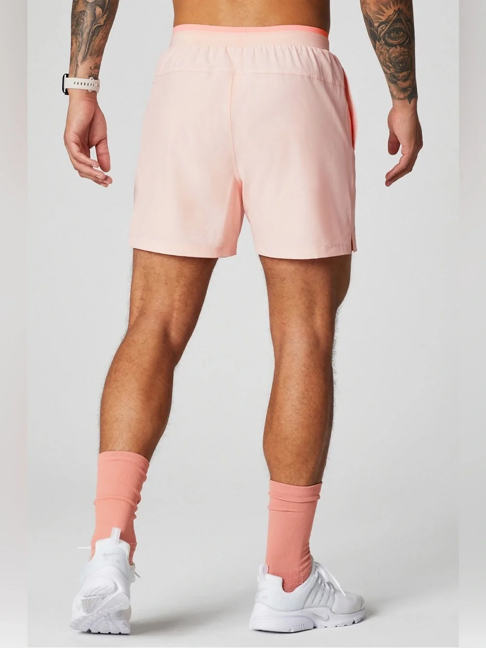 $70 Fabletics The Fundamental Short II Lined 5in in pink buttercream M